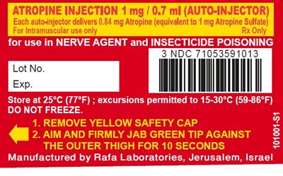 Atropine 1 mg Unit Label (1mg Unit)